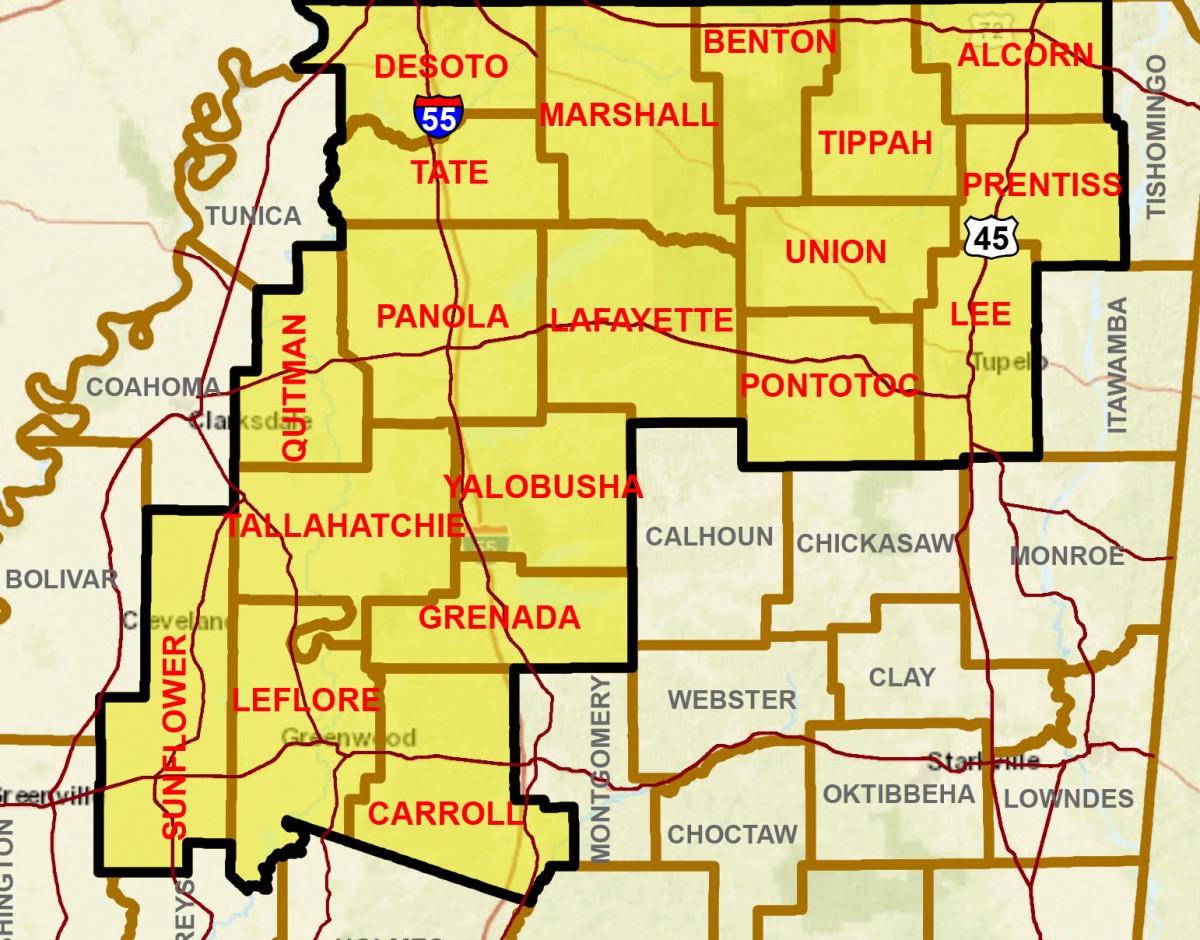 North Mississippi CWD Management Zone Expands The North Mississippi